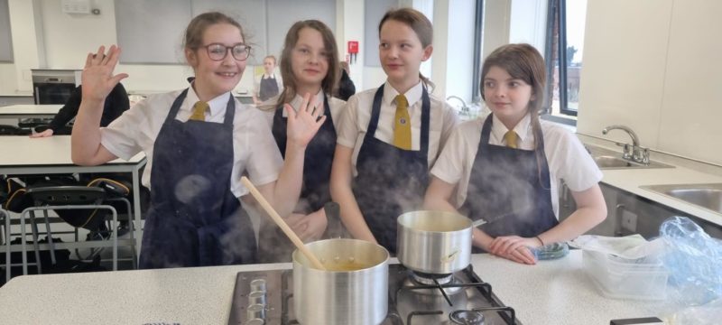 LAR students participate in a Cookery session, creating dishes from different parts of the globe.