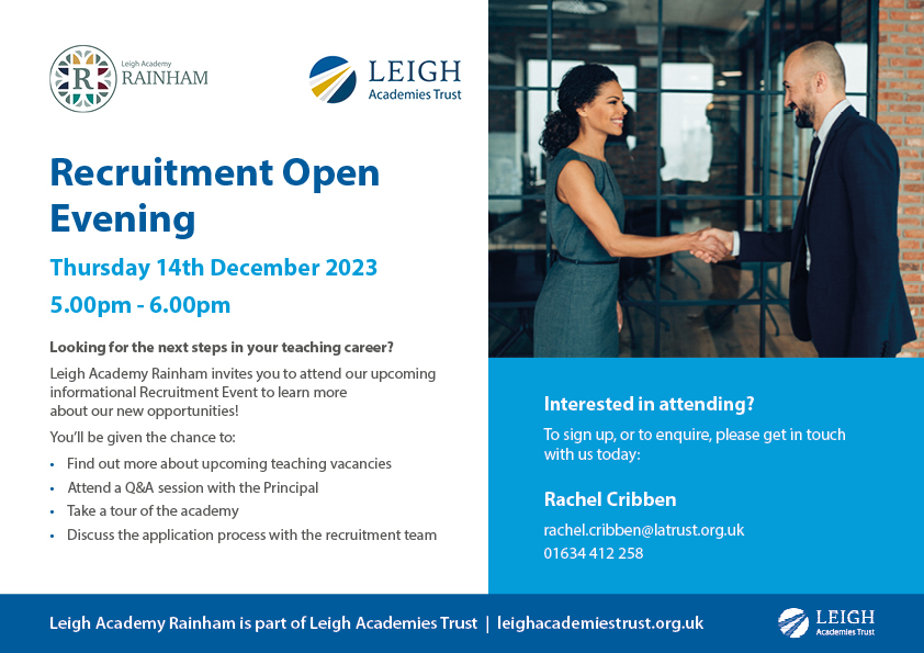 LAR Recruitment Open Evening poster