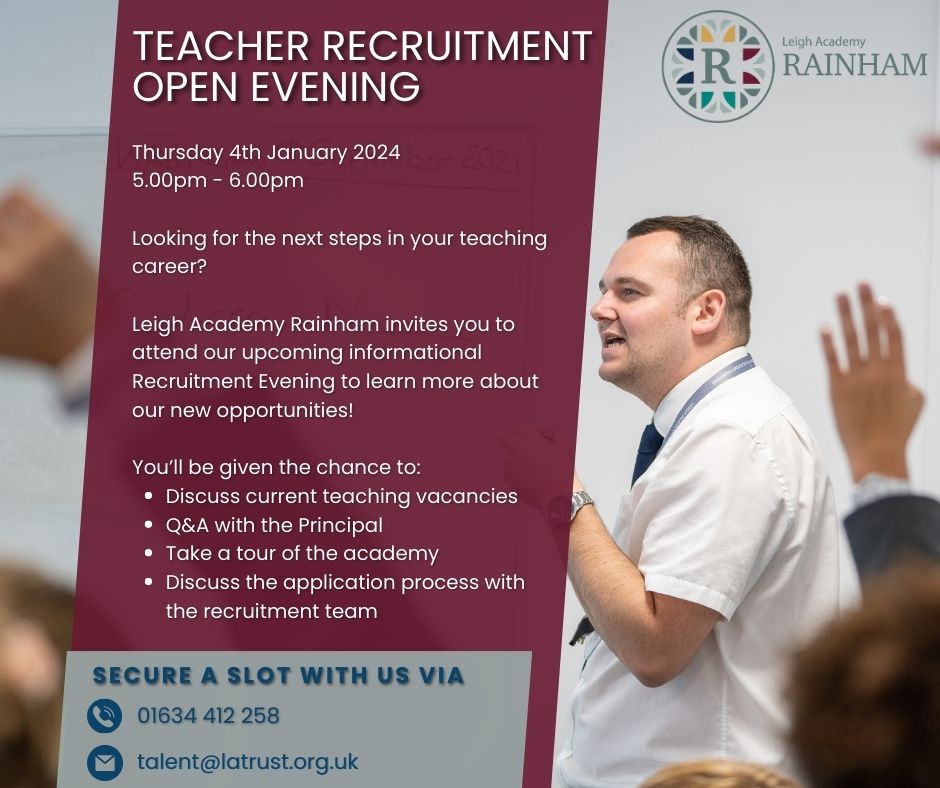 open Evening for teacher recruitment