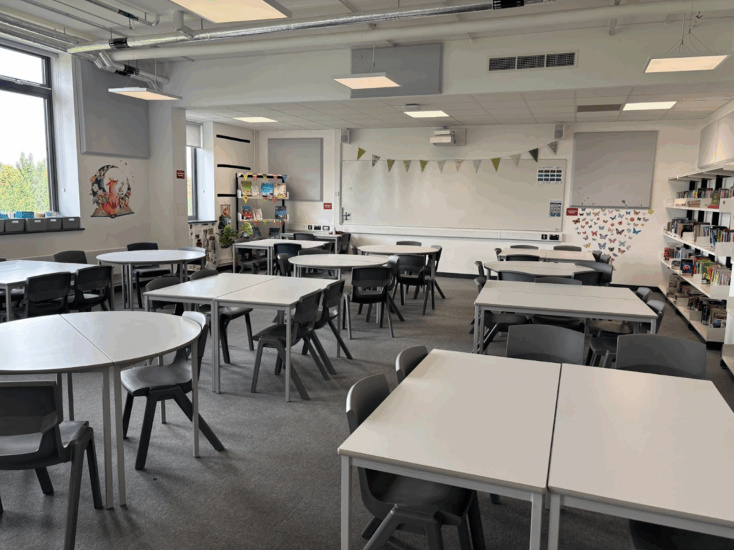 Library tables and chairs